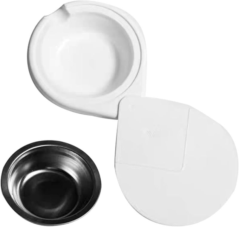 GARVALON Rotatable Hidden Ashtray with Removable Tray Self Adhesive Windproof for Indoor Outdoor White - Image 1